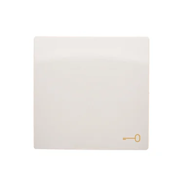 Clé unique avec pictogramme clé, blanc