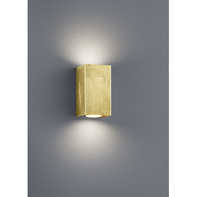 Cleo Gold square wall lamp