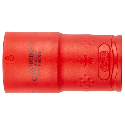 Clés à douille 1000V, 19 pièces.