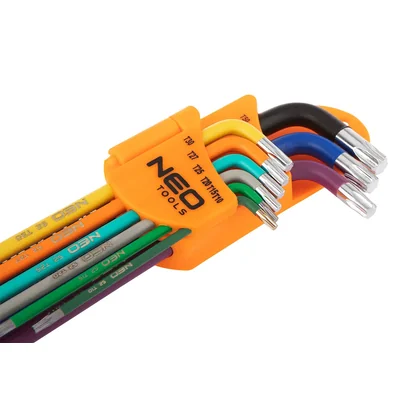 Clés Torx T10-50, jeu de 9, colorées