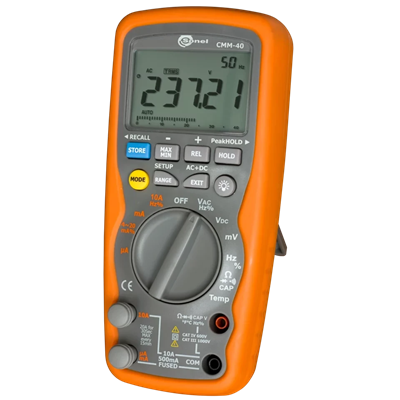 CMM-40 Digitalmultimeter mit Kalibrierzertifikat (Spannung)