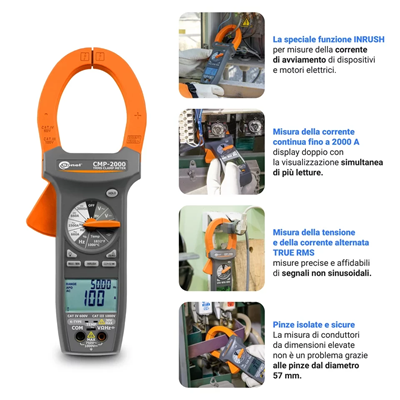 CMP-2000 digital clamp meter with calibration certificate
