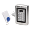 Code lock with card and proximity tag reader, IP44 silver