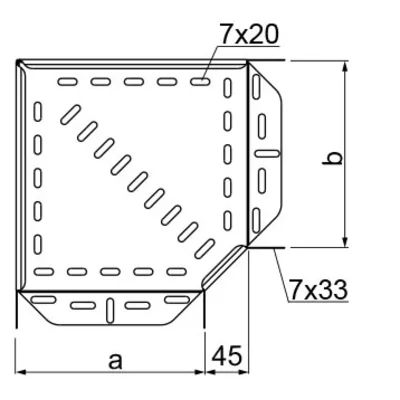 Codo de 90°, KKJ150H100