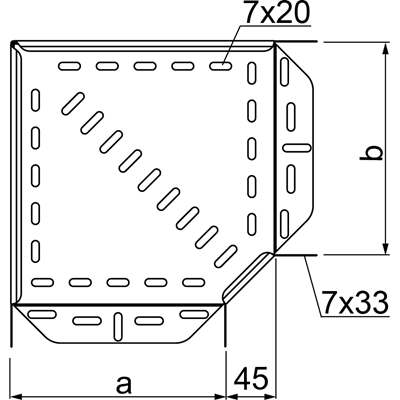 Codo de 90°, KKP400H110