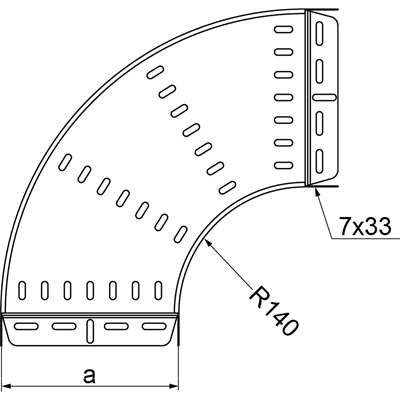 Codo de 90°, KKPJ100H100