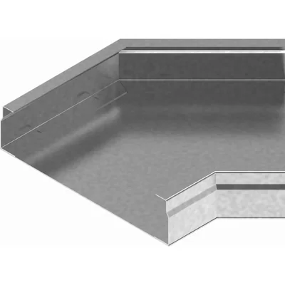 Codo galvanizado, 45 grados, ancho 250 mm, alto 38 mm