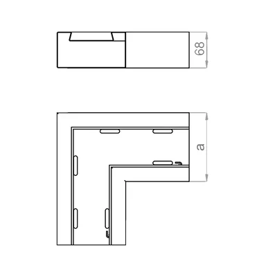 Codo horizontal KPKS115H68