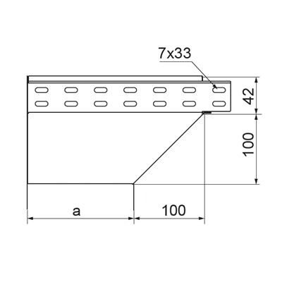 Codo reductor izquierdo KRLJ50H42