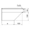 Codo reductor KRLBJ100H50, izquierdo, chapa gruesa - 1 mm