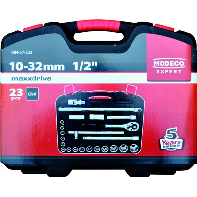 Coffret de 23 douilles 1/2'' en PVC