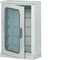 Coffret ORION+ Polyester avec socle, porte transparente 600x1100x300