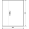 Coffret vide FW UNIVERS IP44/II 950x800x160
