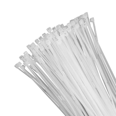 Collier de serrage OK-25200W 2,5 x 200 mm BLANC