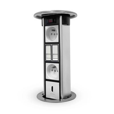 Colonna da scrivania non predisposta per il montaggio nel piano di prese standard 22,5x45