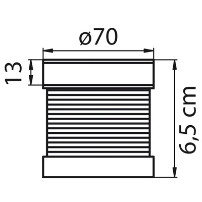Colonne de signalisation 70 mm, module de signal sonore 24 V CC