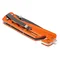 Coltello pieghevole con blocco, con lama da cintura