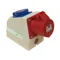 Combi CEE socket with pin IP44 32A 400V 3P+Z+N combined