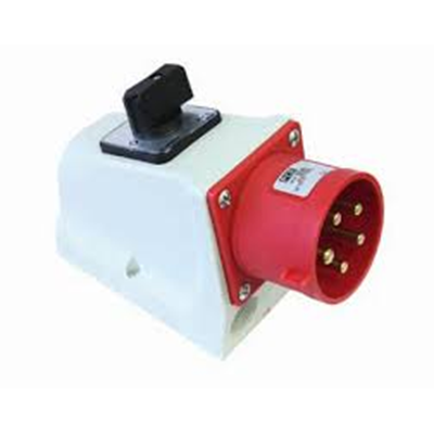 Combination socket with 0-1 Switch In: PG21, off 16A output 16/5 400V