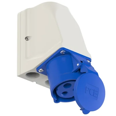 Combination socket with 0-1 Switch In: PG21, off 32A output 32/3 230V