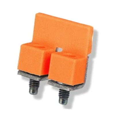 Combined threaded jumper for 2 connections orange 10 pcs.