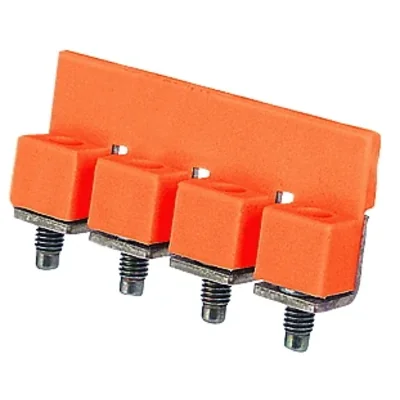Combined threaded jumper for 4 connections orange 10 pcs.