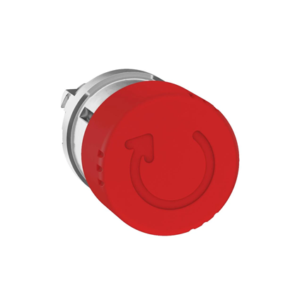 Commande manuelle à bouton-poussoir, avec loquet, diamètre - 30 mm, rouge