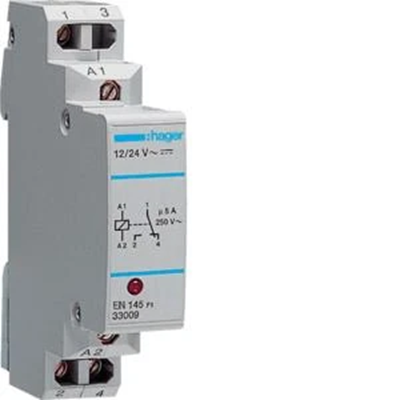 Communication relay with LED 12-24VAC/DC 1NO/NC 5A