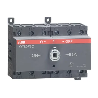 Commutateur 80A, 3-b. sans axe et poignée OT80F3C