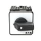 Commutateur de code T0-4-15602/E, contacts : 8, 20 A, code BCD 0-9, plaque : 0-9, angle de 30°, à verrouillage, montage en surface, bouton noir, option sans verrouillage