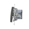 Commutateur d'escalier avec rétroéclairage LED (module) 230V, anthracite métallique