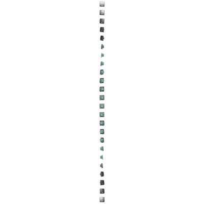 Commutateur d'escalier avec rétroéclairage (module) 10A 250V bornes à vis satin (métallique)