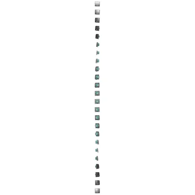 Commutateur d'escalier avec rétroéclairage (module) 10A 250V bornes à vis satin (métallique)