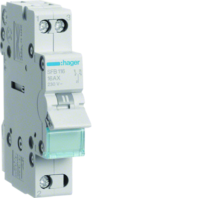 Commutateur I-0-II vers le bas alimentation 1P 16A