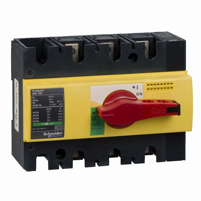 Compact INS INV switch disconnector INS160 yellow-red 160A 3P