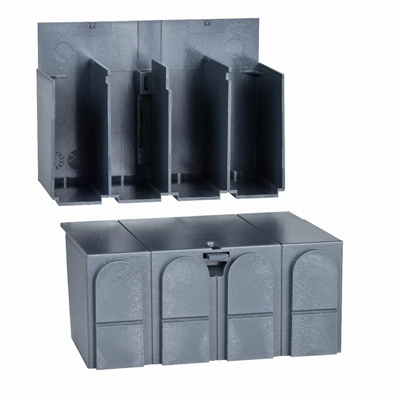 Compact INS/INV terminal covers for Interpact INS 4 pcs. 40/160A 3/4P