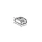 COMPACT installation terminal block 2-way 4mm2 transparent 100 pcs.