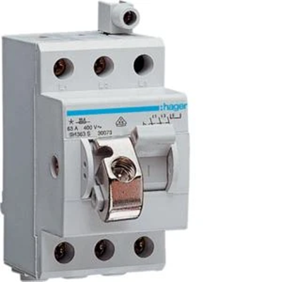 Compact switch disconnector 63A 3-pole with lock