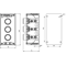 Complete 3-hole cassette with KZ, KC drive and 1 M20 bushing