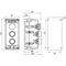 Complete 3-hole cassette with LB, KC, KZ drive and 1 M20 bushing
