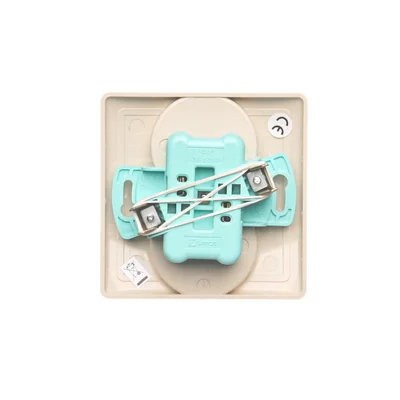 Complete double socket-outlet 230V, beige