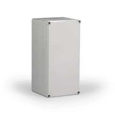 Complete housing, gray cover, PC, dimensions: 200x400x132
