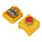 Complete single-hole cassette with push-button B with signal path, 1 M20 grommet