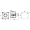 Complete single-hole cassette with push-button B with signal path, 1 M20 grommet