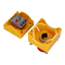 Complete single-hole cassette with safety button, 2 M20 dampers