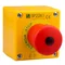 Complete single-hole cassette with safety button, 2 M20 dampers