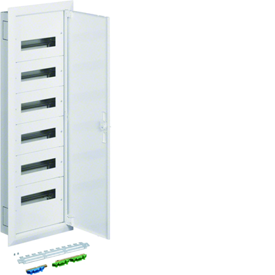 Complete switchgear 6x12 modules + PE/N terminals, IP30/I class pt.