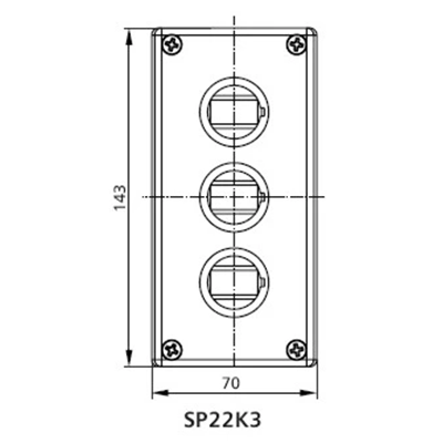 Complete three-hole cassette without equipment
