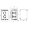 Complete two-hole cassette with KZ drive, 1 M20 bushing