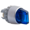 Complete two-position drive blue illuminated nickel-plated ring